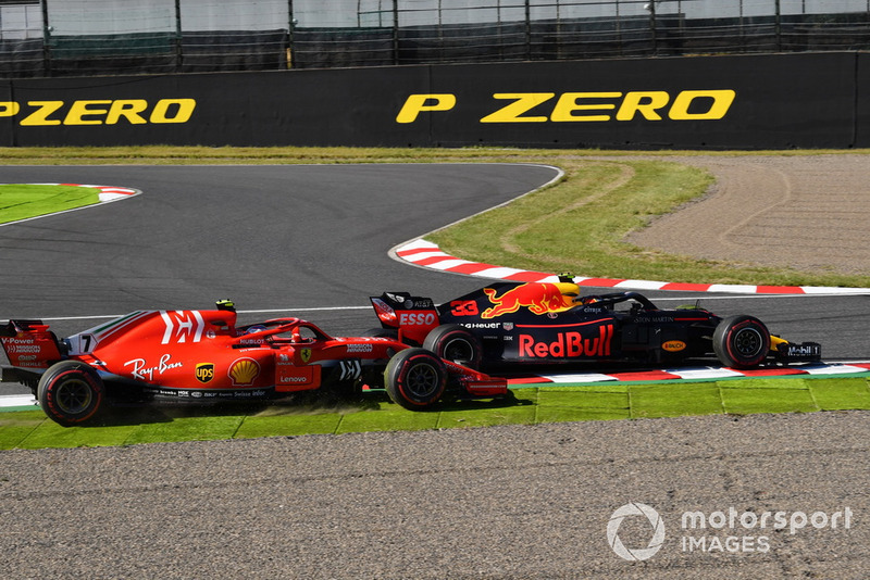 Кімі Райкконен, Ferrari SF71H та Макс Ферстаппен, Red Bull Racing RB14