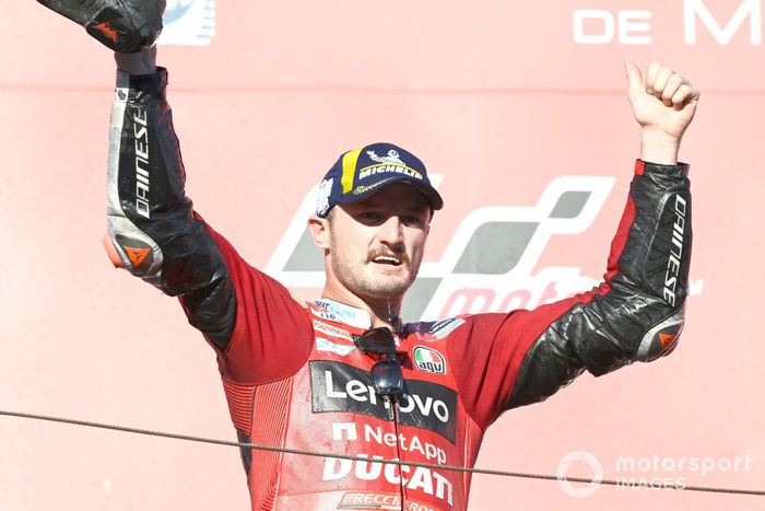 Podio: ganador Jack Miller, Ducati Team