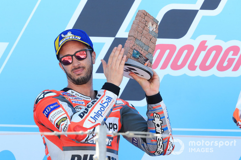 Podium 2: Andrea Dovizioso, Ducati Team