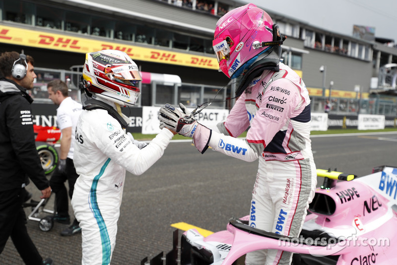 Льюіс Хемілтон, Mercedes AMG F1, Естебан Окон, Racing Point Force India