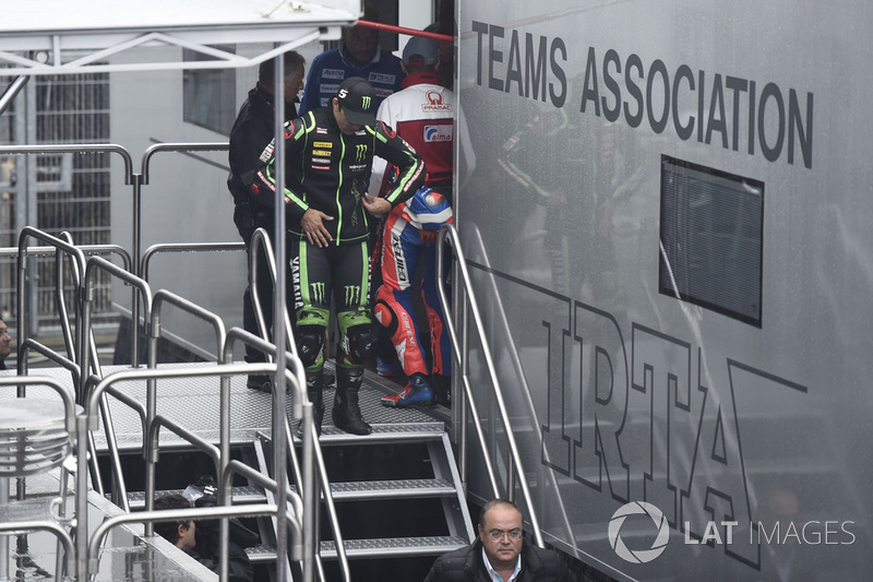 Johann Zarco, Monster Yamaha Tech 3, leaving Safety commission meeting