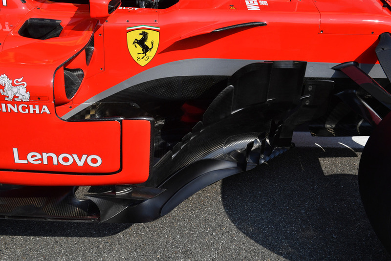 Ferrari SF71H bargeboard detail