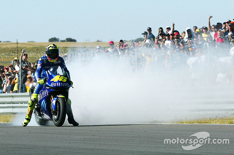 Ganador de la carrera Valentino Rossi