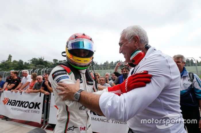 Lance Stroll, Prema Powerteam Dallara F312  Mercedes-Benz con su padre