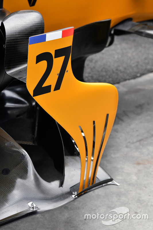 Dérives latérales de la Renault Sport F1 Team RS17