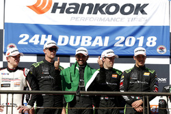Podium: Race winners #2 Black Falcon Mercedes-AMG GT3: Abdulaziz Al Faisal, Hubert Haupt, Yelmer Buurman, Gabriele Piana