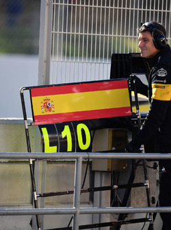 Pizarra de Carlos Sainz Jr., Renault Sport F1 Team