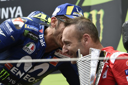 Подіум: третє місце Валентино Россі, Yamaha Factory Racing, Крістіан Габарріні, Ducati Team