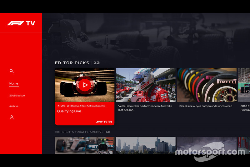Презентация стримингового сервиса F1 TV