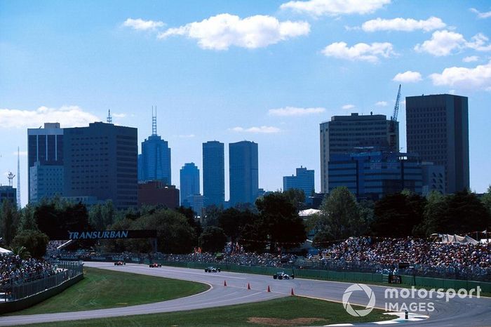 Jacques Villeneuve, Williams FW18, Damon Hill, Williams FW18