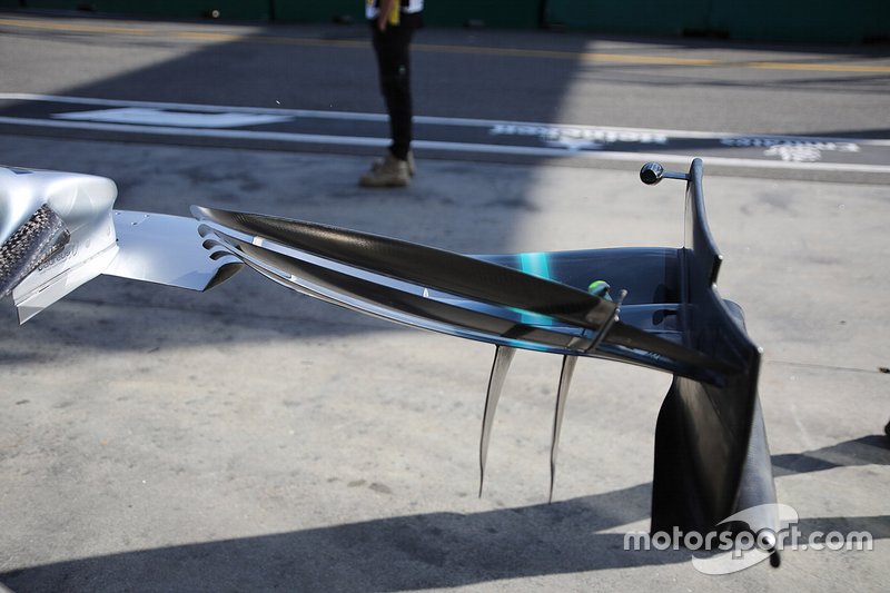 Mercedes AMG F1 W10 front wing detail