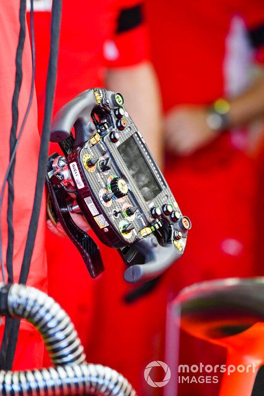 Charles Leclerc's steering wheel, Ferrari SF90