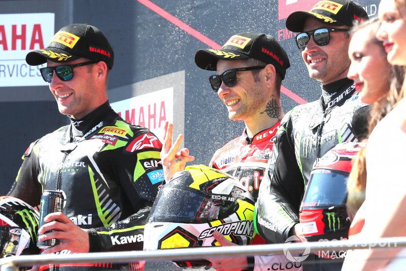 Jonathan Rea, Kawasaki Racing, Alvaro Bautista, Aruba.it Racing-Ducati Team, Leon Haslam, Kawasaki Racing