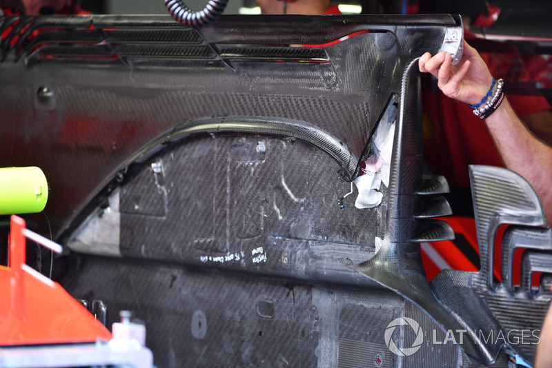 Ferrari SF71H floor detail