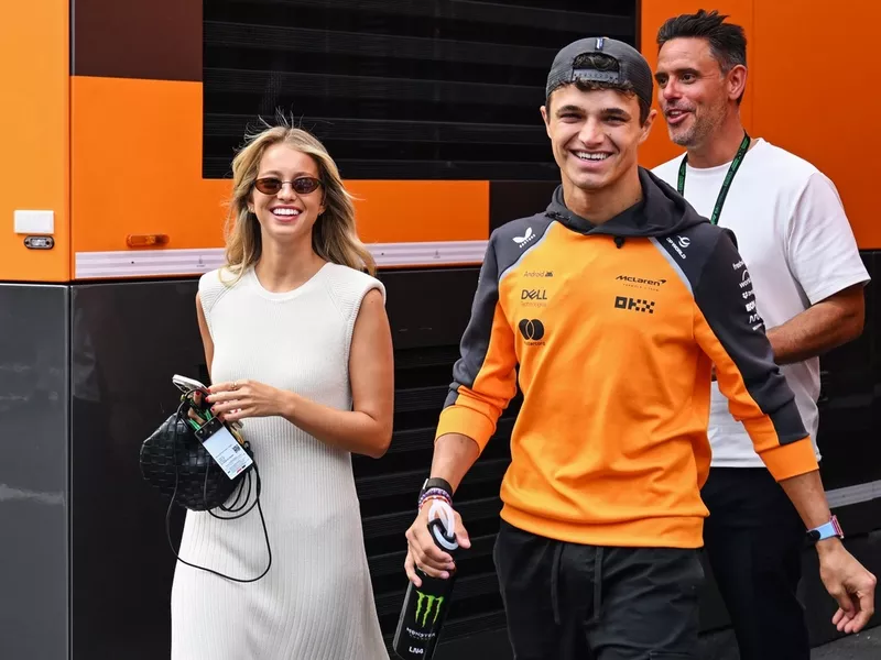 Lando Norris, McLaren et Margarida Corceiro