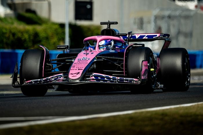 Paul Aron, Alpine, Pirelli testing Hungaroring