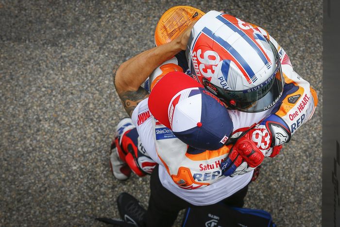 Ganador Marc Márquez, Repsol Honda Team celebra