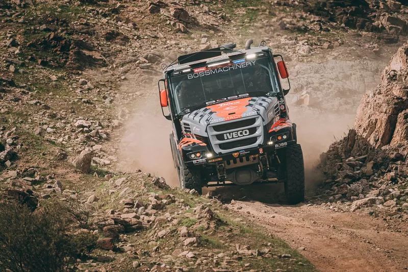 Janus van Kasteren, Darek Rodewald et Marcel Snijders (Iveco)