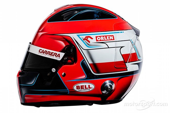 Casco de Robert Kubica, Alfa Romeo Racing