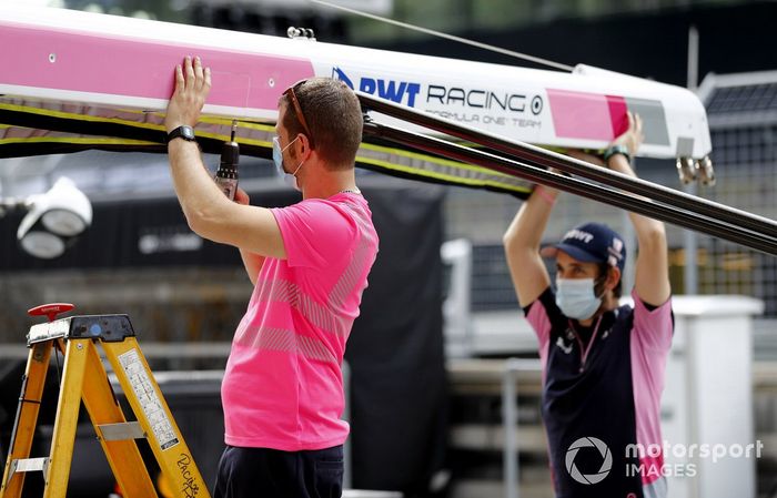 Un miembro de Racing Point