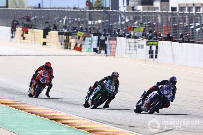 Toprak Razgatlioglu, Pata Yamaha WorldSBK, Jonathan Rea, Kawasaki Racing Team WSBK, Michael Ruben Rinaldi, Aruba.it Racing Ducati