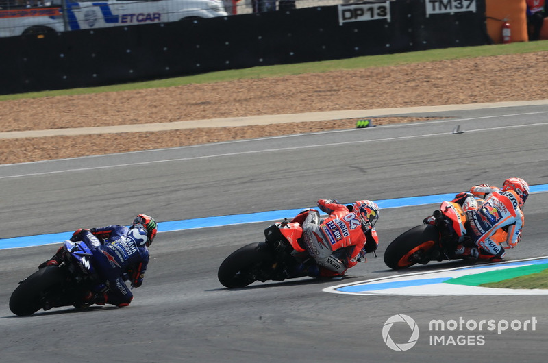 Marc Marquez, Repsol Honda Team, Andrea Dovizioso, Ducati Team, Maverick Viñales, Yamaha Factory Racing