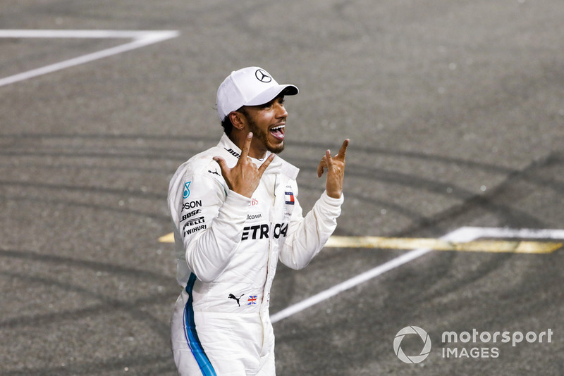 Lewis Hamilton, Mercedes AMG F1, 1st position, celebrates