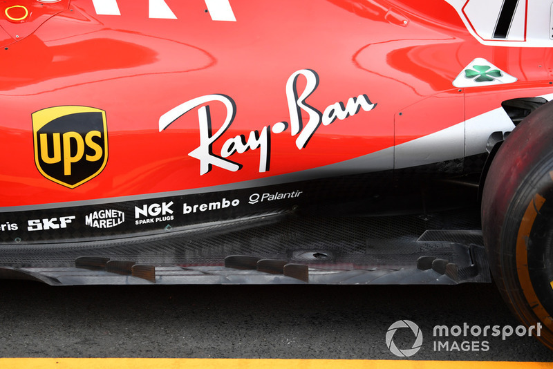The row of fins placed on the outer edge of Ferrari’s floor was seen briefly in the USA but wasn’t raced and will be tested further in Mexico.