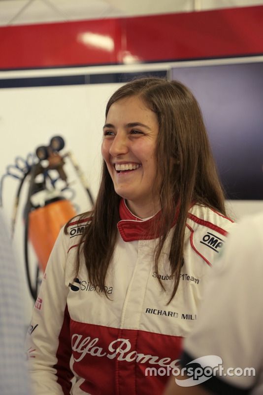 Tatiana Calderón, Sauber C37 piloto de prueba
