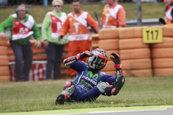 Maverick Viñales, Yamaha Factory Racing, crash