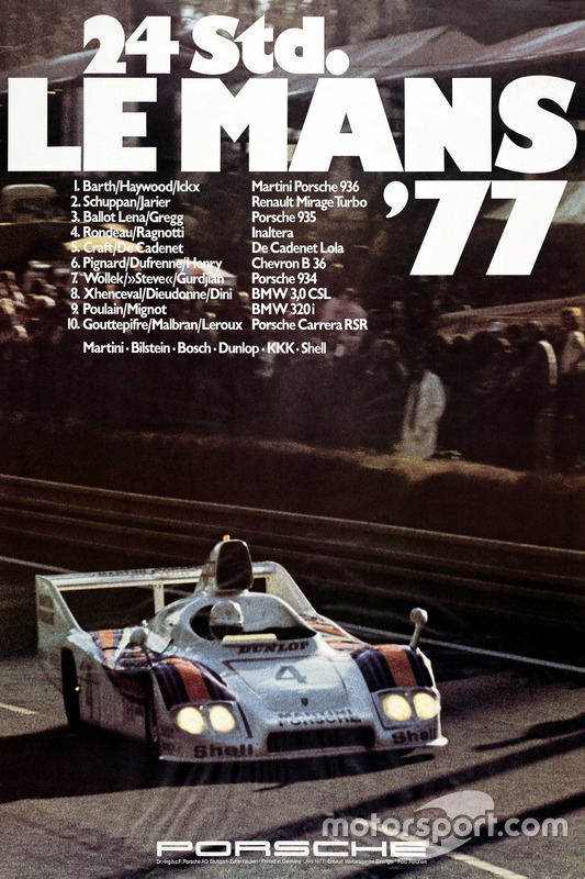 Poster: Porsche-Sieg bei den 24h Le Mans 1977
