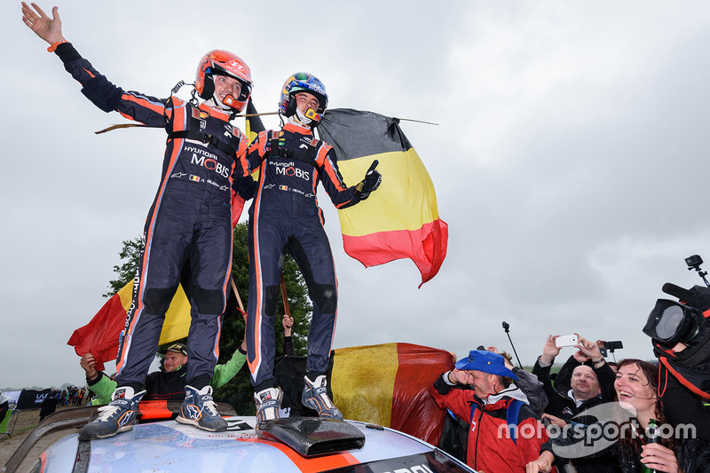 Winners Thierry Neuville, Nicolas Gilsoul, Hyundai Motorsport