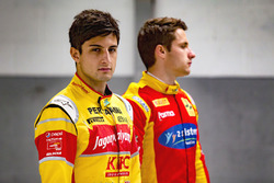Mitch Evans, Campos Racing and Jordan King, Racing Engineering pose for a photoshoot