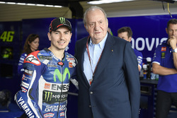 Former Spanish King Juan Carlos with Jorge Lorenzo, Yamaha Factory Racing