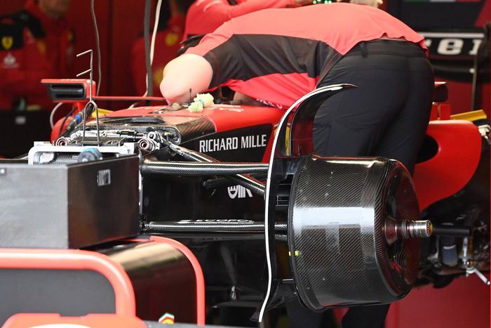 Detalle técnico del Ferrari SF-23