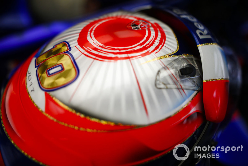 Le casque de Pierre Gasly, Scuderia Toro Rosso