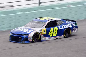 Jimmie Johnson, Hendrick Motorsports, Chevrolet Camaro Lowe's Rookie Throwback