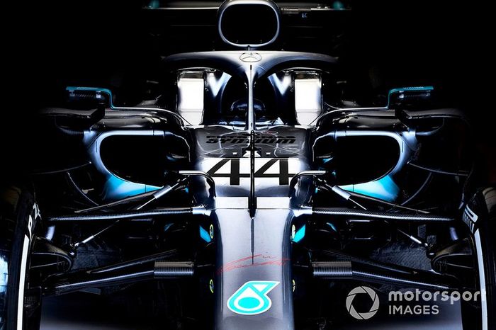 El coche de Lewis Hamilton Mercedes AMG F1 W10 