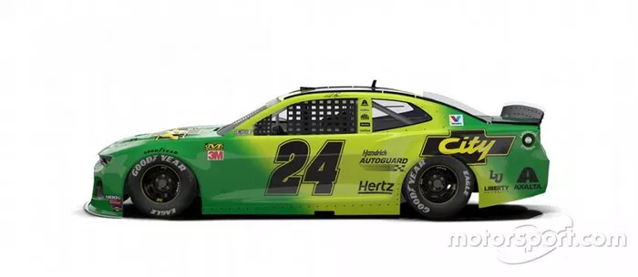 William Byron terá um dos esquemas de pintura de Cole Trickle do filme 