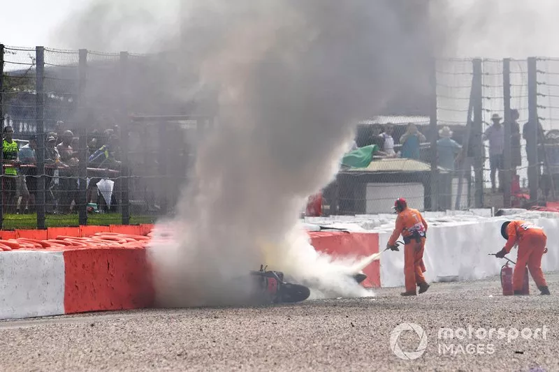 Fabio Quartararo, Petronas Yamaha SRT crash