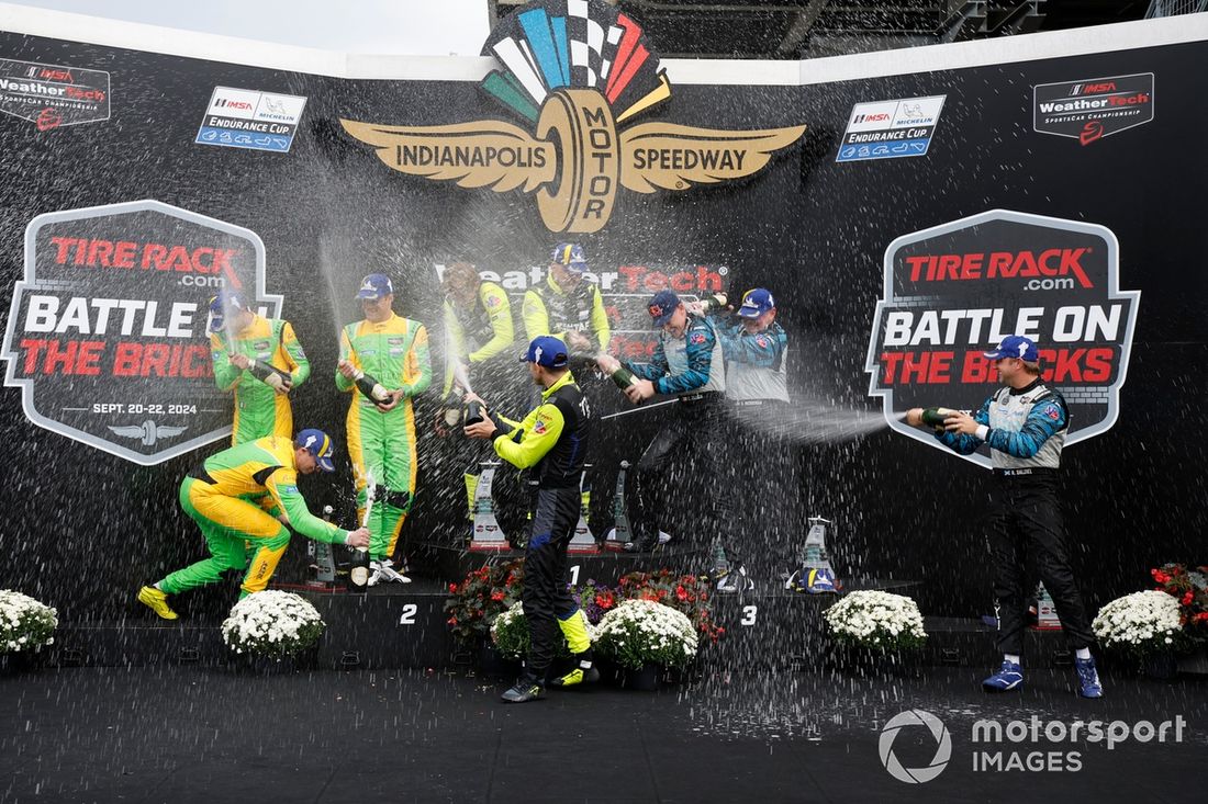 #11 TDS Racing ORECA LMP2-Gibson: Steven Thomas, Mikkel Jensen, Hunter McElrea, #52 Inter Europol by PR1 Mathiasen Motorsports ORECA LMP2-Gibson: Nick Boulle, Jakub Smiechowski, Tom Dillmann, #18 Era Motorsport ORECA LMP2-Gibson: Dwight Merriman, Ryan Dal