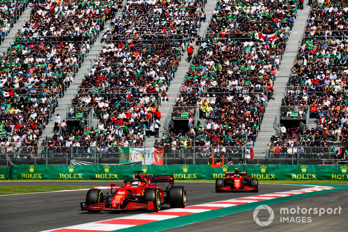 Charles Leclerc, Ferrari SF21, Carlos Sainz Jr., Ferrari SF21