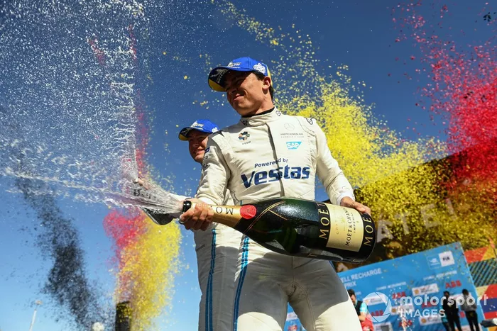 Podio: ganador Nyck de Vries, Mercedes-Benz EQ, tercer lugar Stoffel Vandoorne, Mercedes-Benz EQ