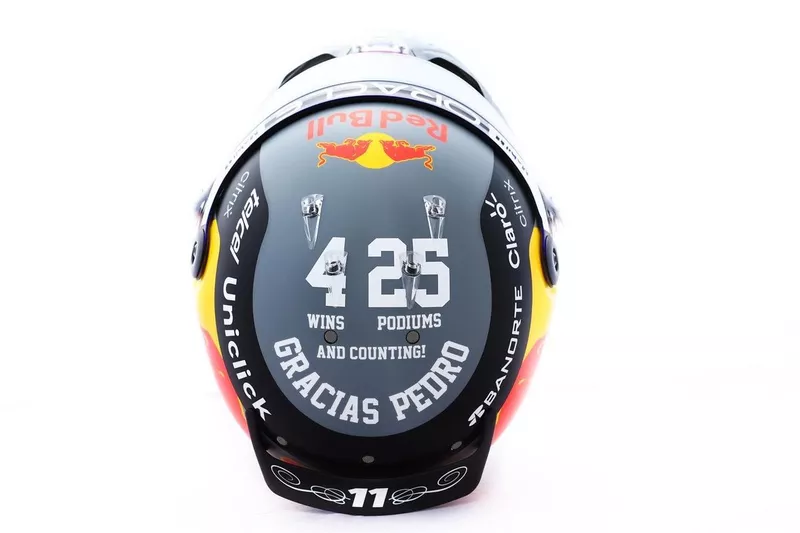 Le casque de Sergio Perez, Red Bull Racing 