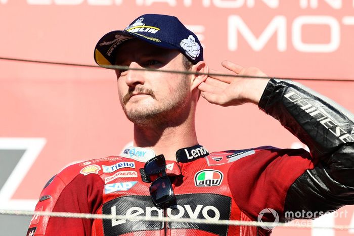 Podio: ganador Jack Miller, Ducati Team