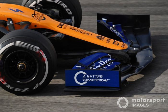 McLaren MCL34, morro y alerón delantero