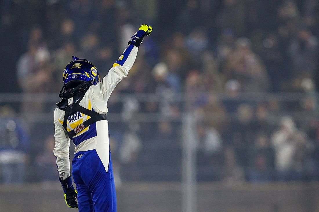 Ganador de la carrera Chase Elliott, Hendrick Motorsports Chevrolet