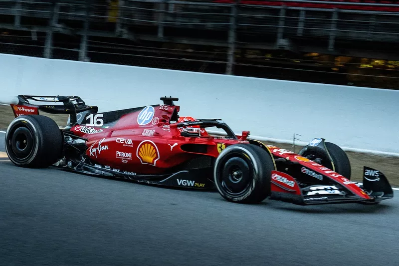 Charles Leclerc, Ferrari, essais de Barcelone