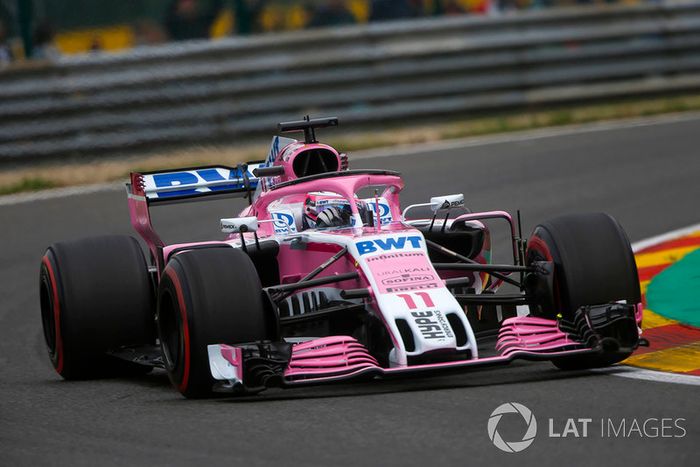 El Racing Point Force India VJM11 de 2018...