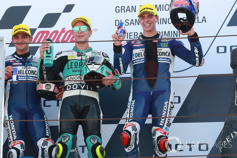 Jorge Martin, Del Conca Gresini Racing Moto3, Lorenzo Dalla Porta, Leopard Racing, Fabio Di Giannantonio, Del Conca Gresini Racing Moto3